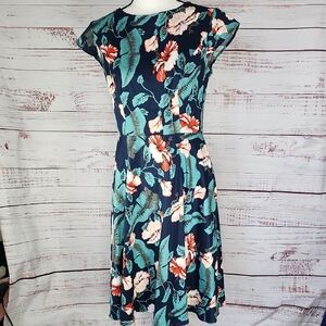 Dresseystar Navy Floral Midi Dress
